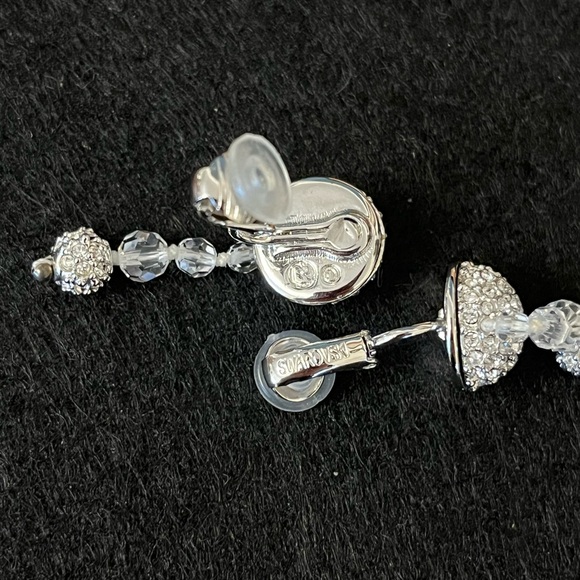Swarovski Clip on Crystal Earrings - Picture 6 of 7